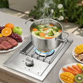 Single Grilling Side Burner with 15,000 BTU - Stainless Steel