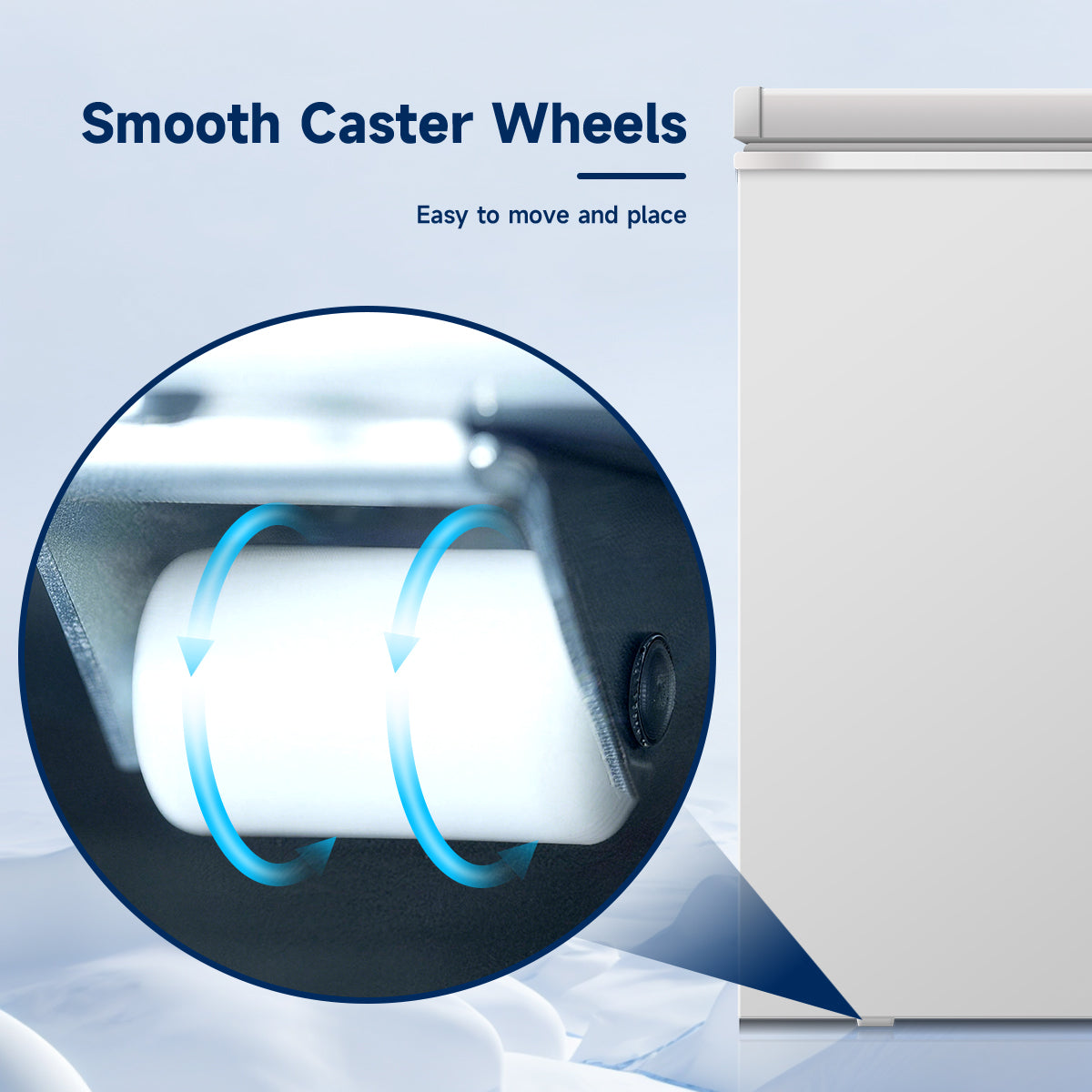 7.0 Cu.ft Commercial Chest Freezer with Lockable Lid - White