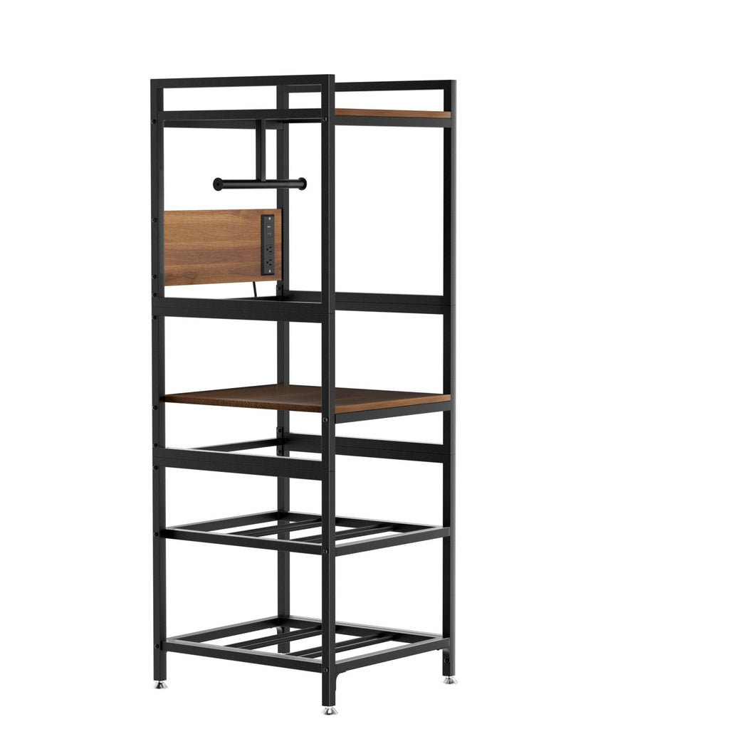 3D Printer Stand with Filament Storage and Power Panel - Black