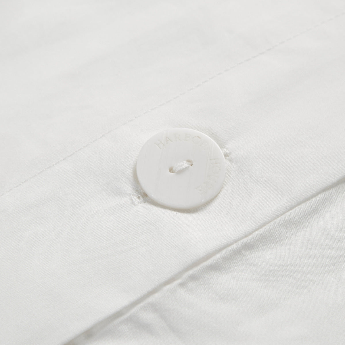 White King Duvet Cover Mini Set with Seashell Embroidery