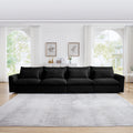 4 Seater Deep Seat Corduroy Couch for Living Room - Black, Beige, or Green