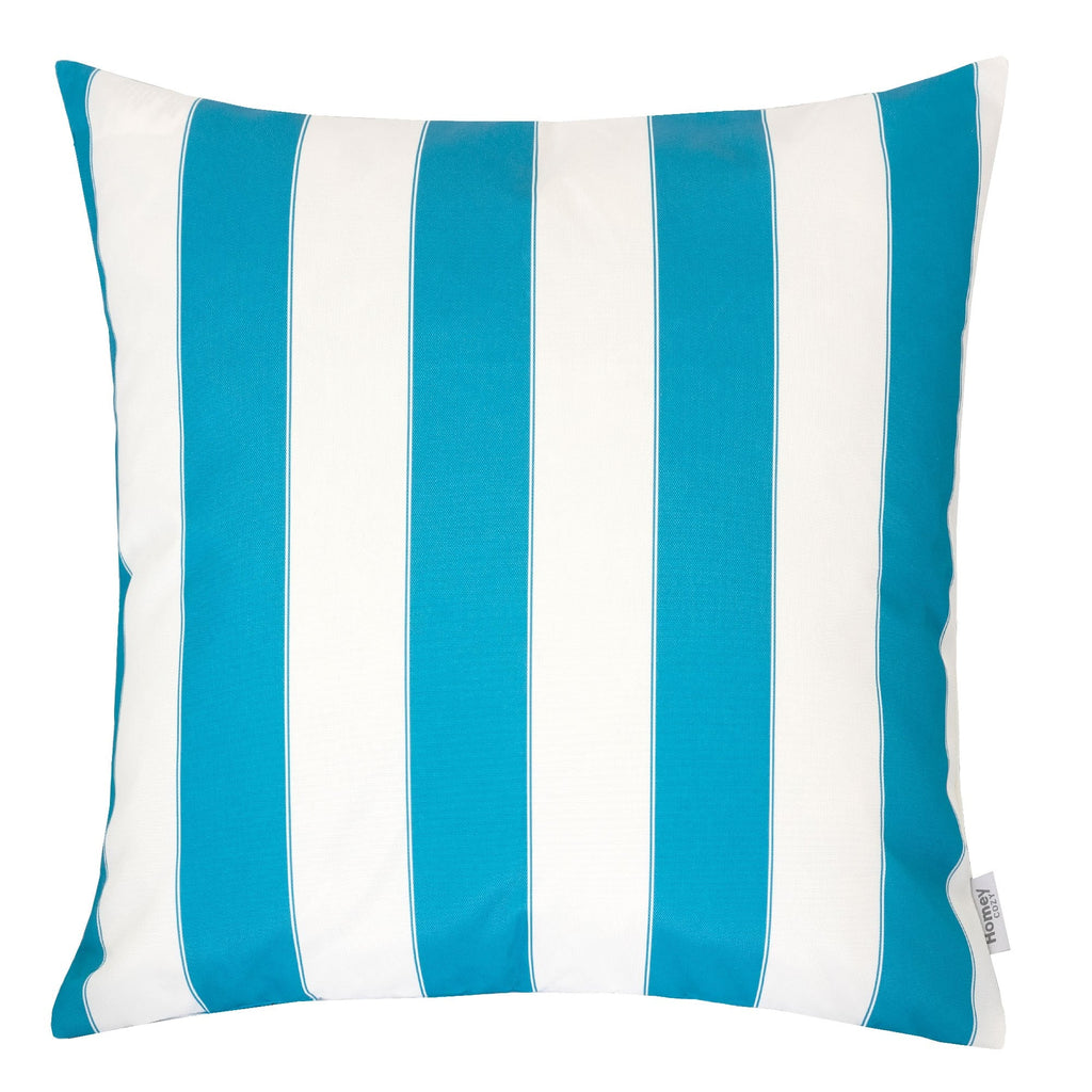 Horizon Stripe Pillow Set of 2 with Weather Resistant Polyester - Multi-Stripe