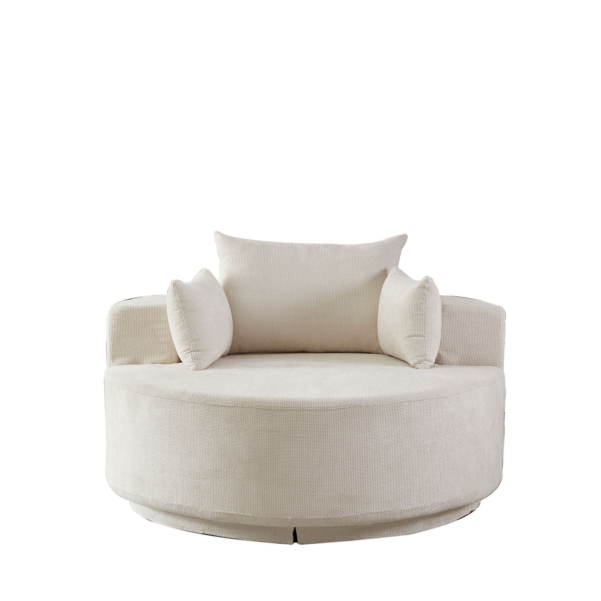 Swivel Sleeper Chair with Supportive Pillow and 360° Base - Multiple Colors