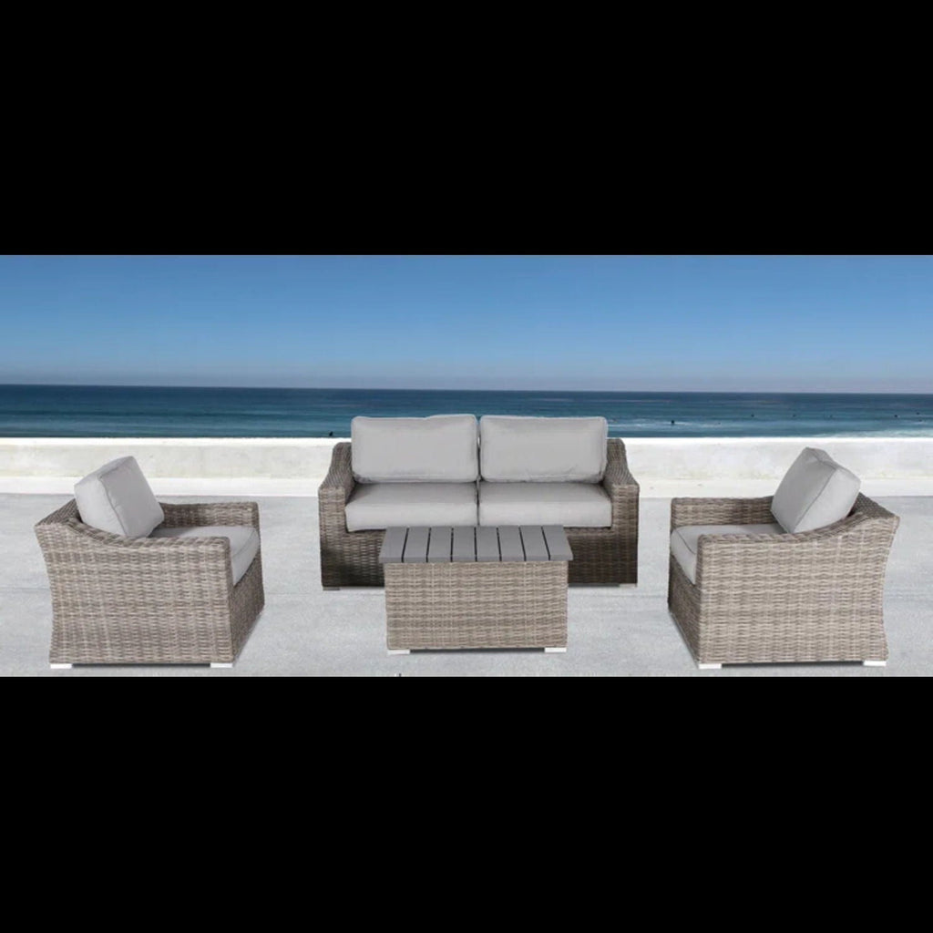 Stylish Sofa Seating Group With Cushions - Multiple Set Options, Dark Gray, Gray, or Dark Brown