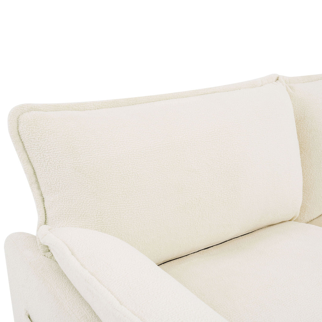 Modern Single Seat Accent Chair with Side Storage Pockets - Multiple Colors