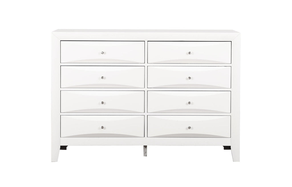 Marilla Dresser with Molded Resin Drawer Fronts - Multiple Colors