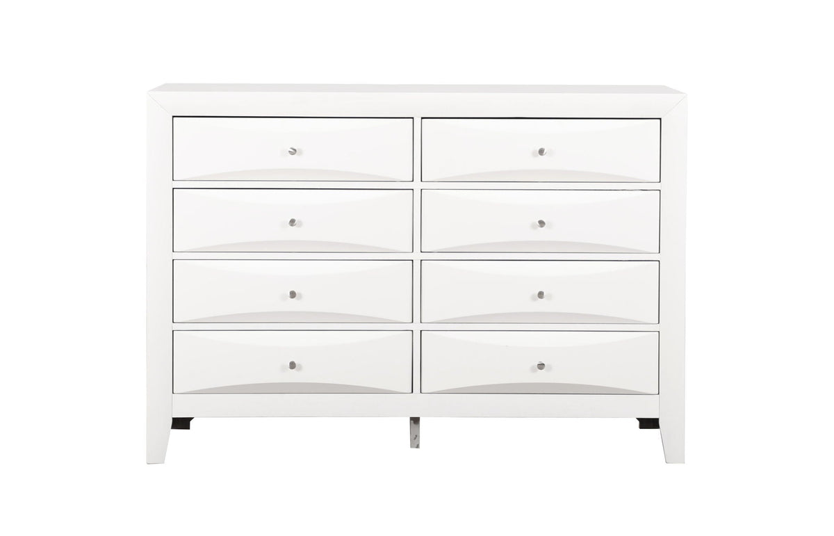 Marilla Dresser with Molded Resin Drawer Fronts - Multiple Colors