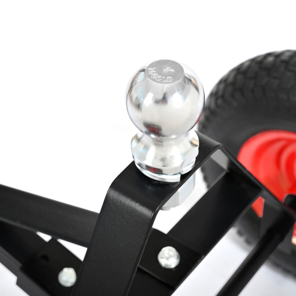 Heavy Duty Trailer Dolly with 2" Ball and 1000 lb Capacity - Black