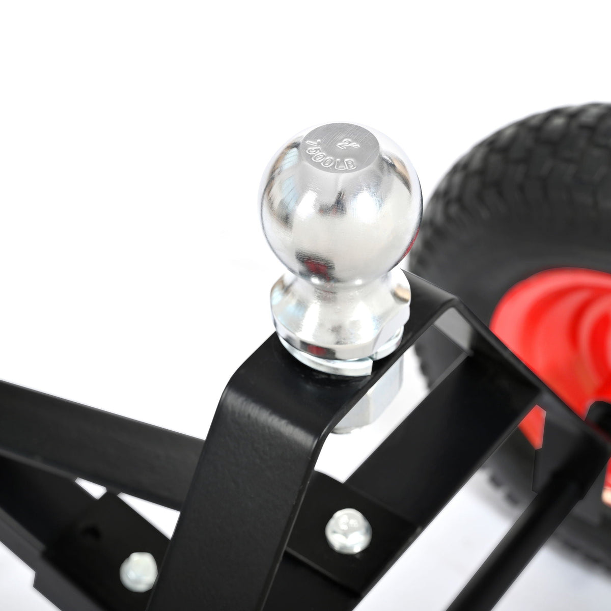 Heavy Duty Trailer Dolly with 2" Ball and 1000 lb Capacity - Black