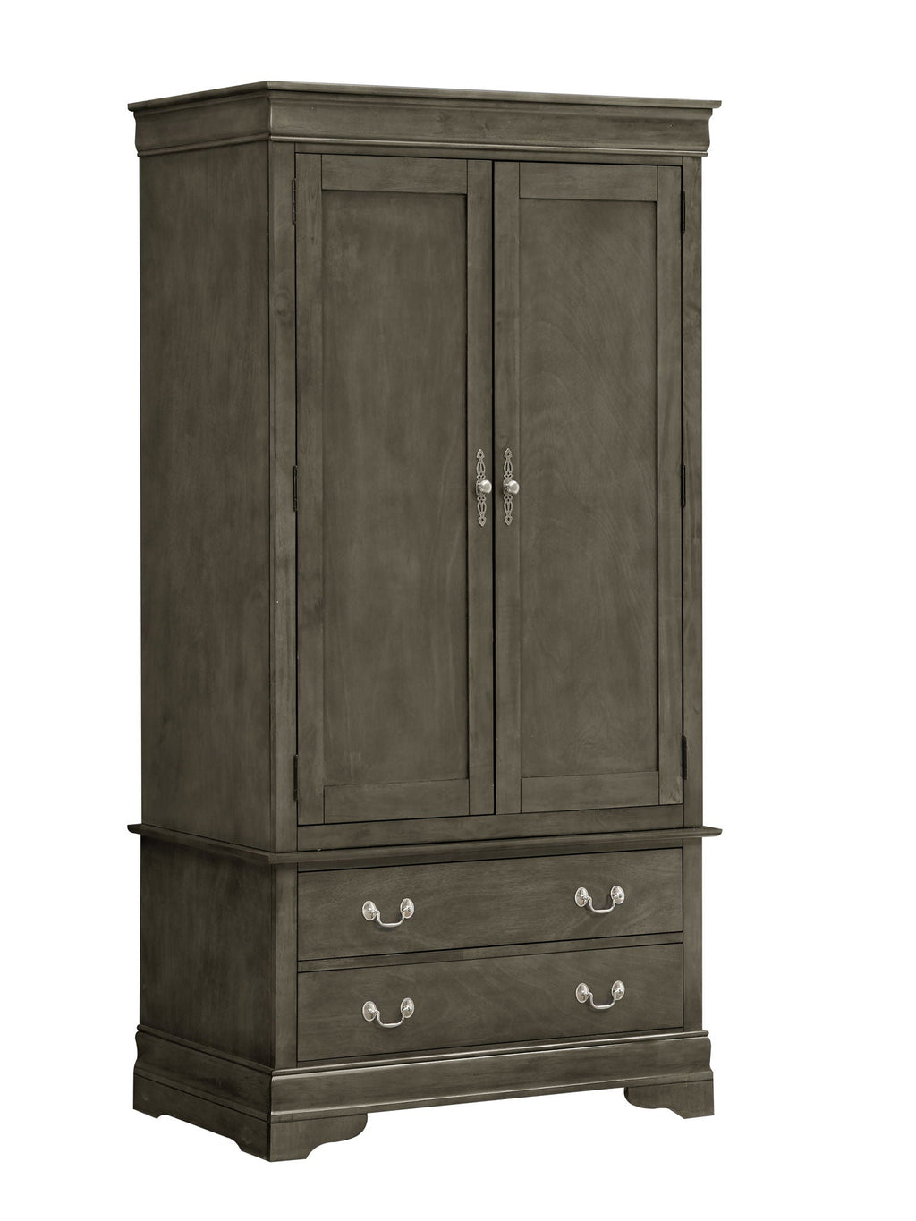 Traditional Armoire with Hanging Bar - Multiple Colors