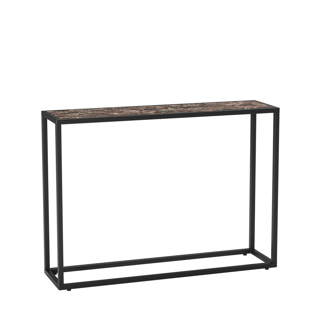 Narrow Console Table with Slim Profile - Solid Wood