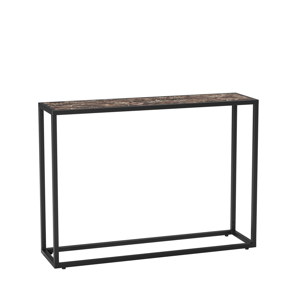 Narrow Console Table with Slim Profile - Solid Wood