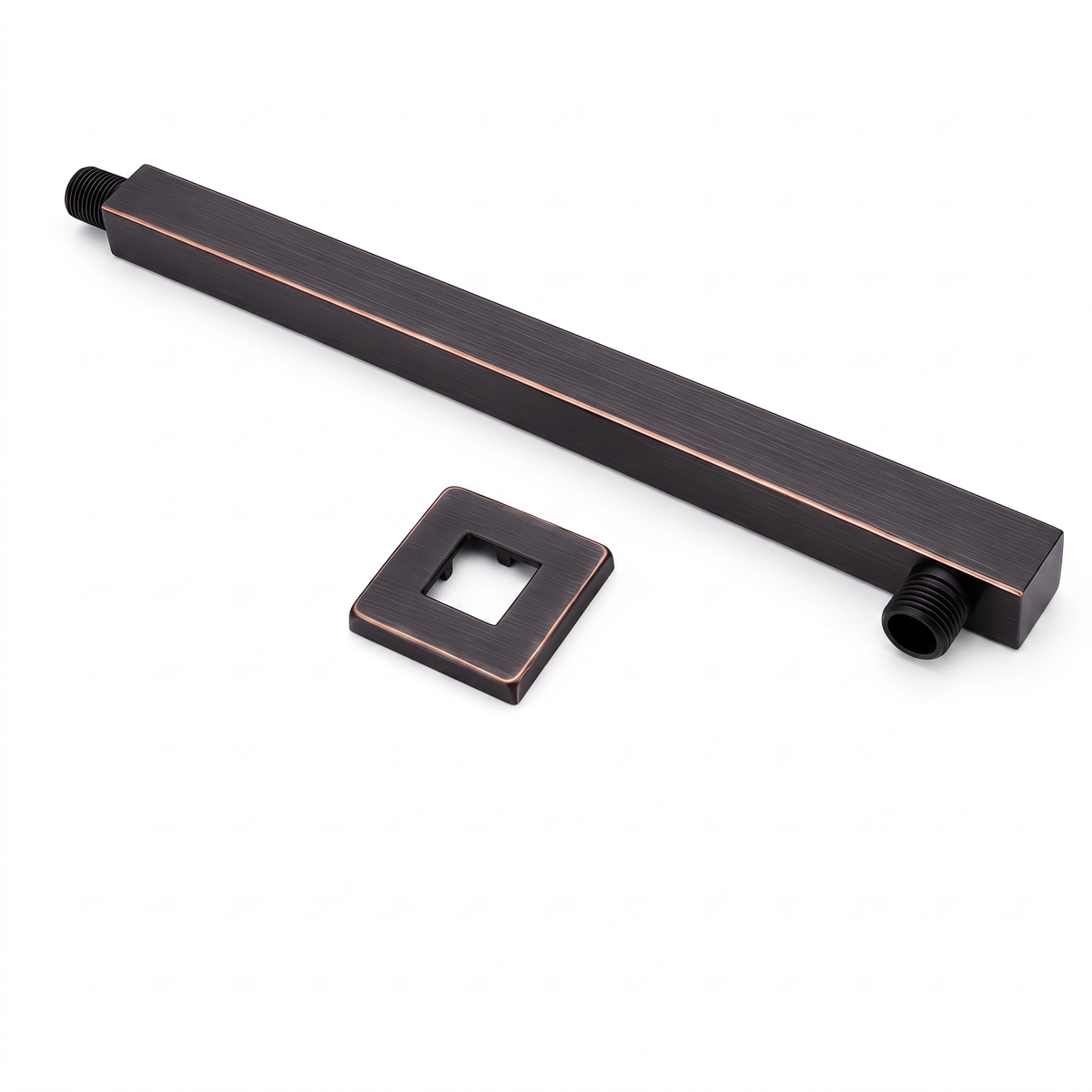 10 Inch Rainfall Square Shower Head with Wall Mount - Oil Rubbed Bronze