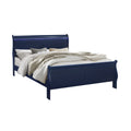 Charlston Sleigh Bed with LED Lighting - Blue or White