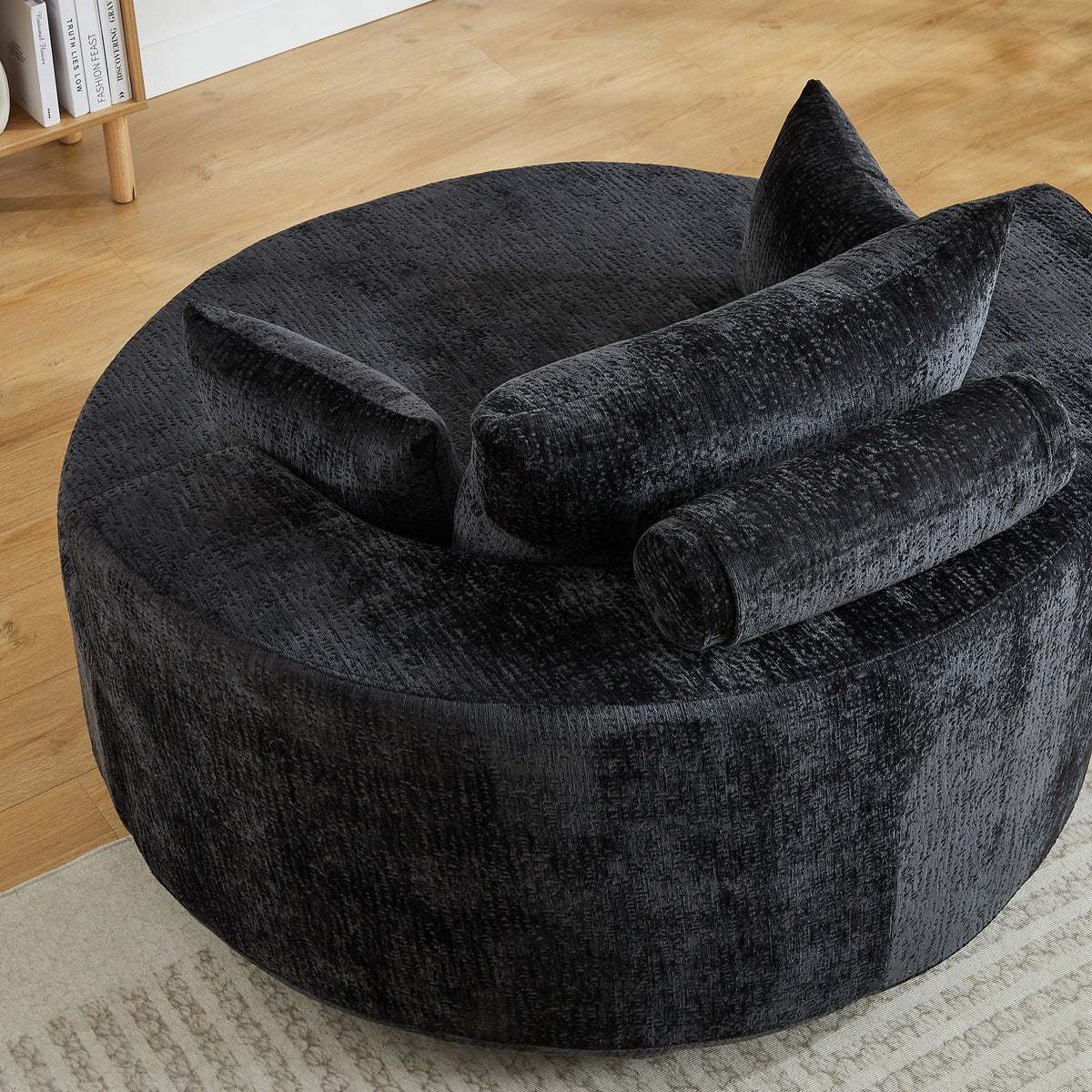Swivel Sleeper Chair with Supportive Pillow and 360° Base - Multiple Colors