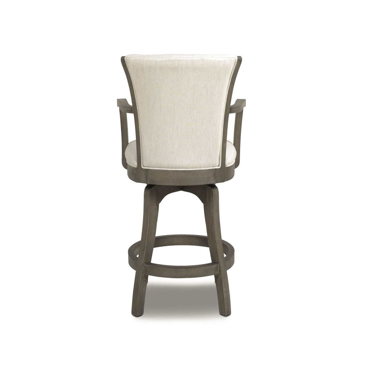 Swivel Counter Height Bar Stool with High Backrest and Solid Hardwood - Multiple Colors