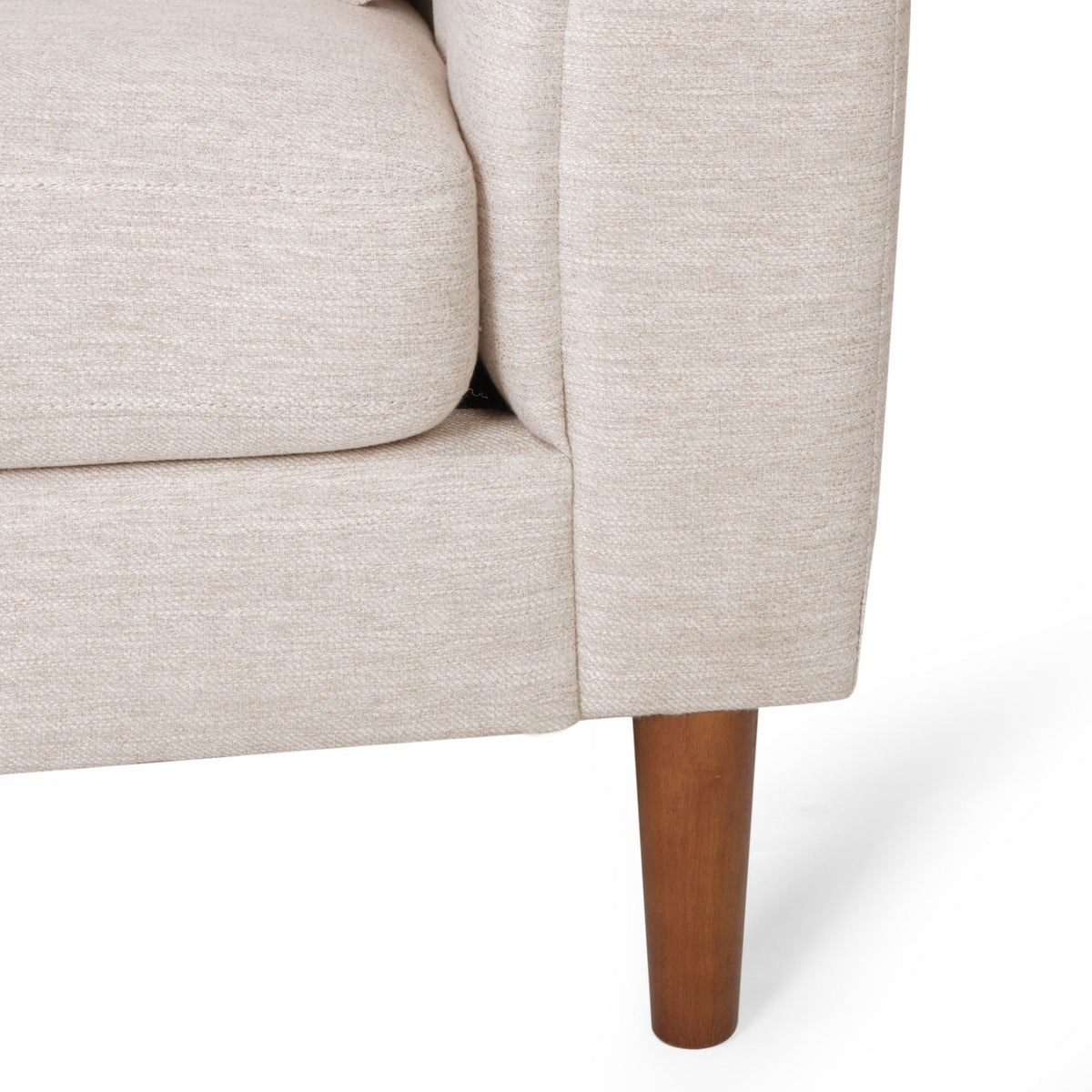 Contemporary 3 Seater Sofa with Button Tufted Accents - Dark Green or Beige