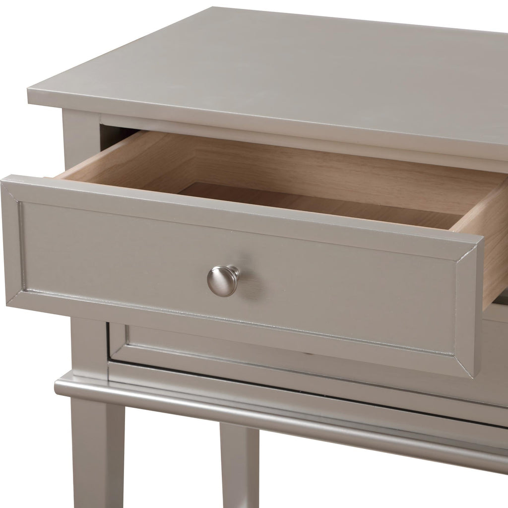 Vibrant Contemporary Nightstand with Smooth Drawer Glides - Multiple Colors