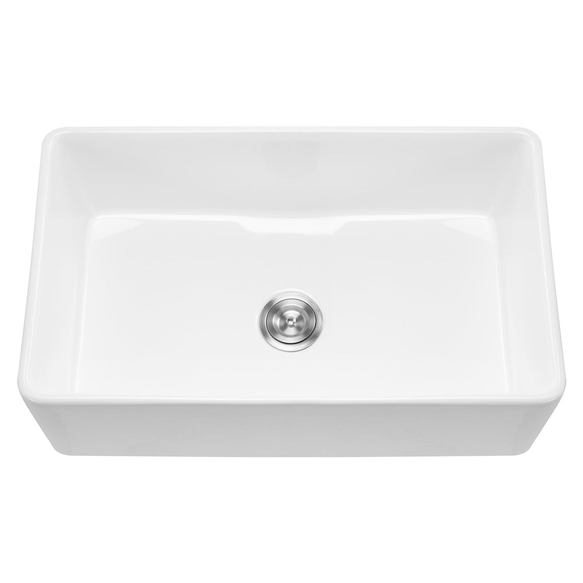 Farmhouse Sink Undermount Kitchen Single Bowl with Extra-Large Basin - White