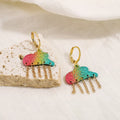 Rainbow Cloud Dangle Earrings