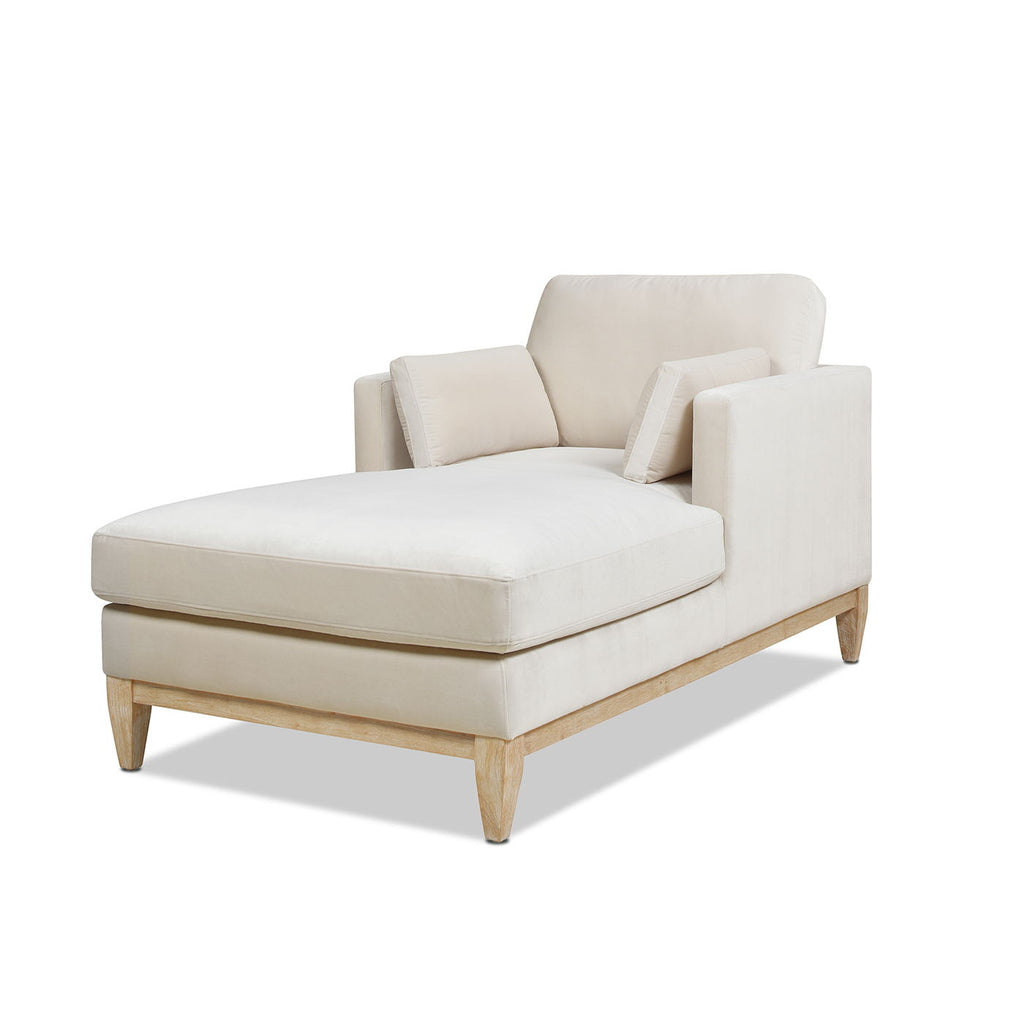Modern Farmhouse Chaise Lounge Chair with Removable Cushions - Choice of Color