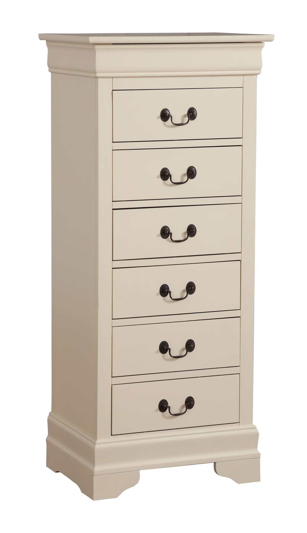 Traditional Style Lingerie Chest with Carved Base - Multiple Colors