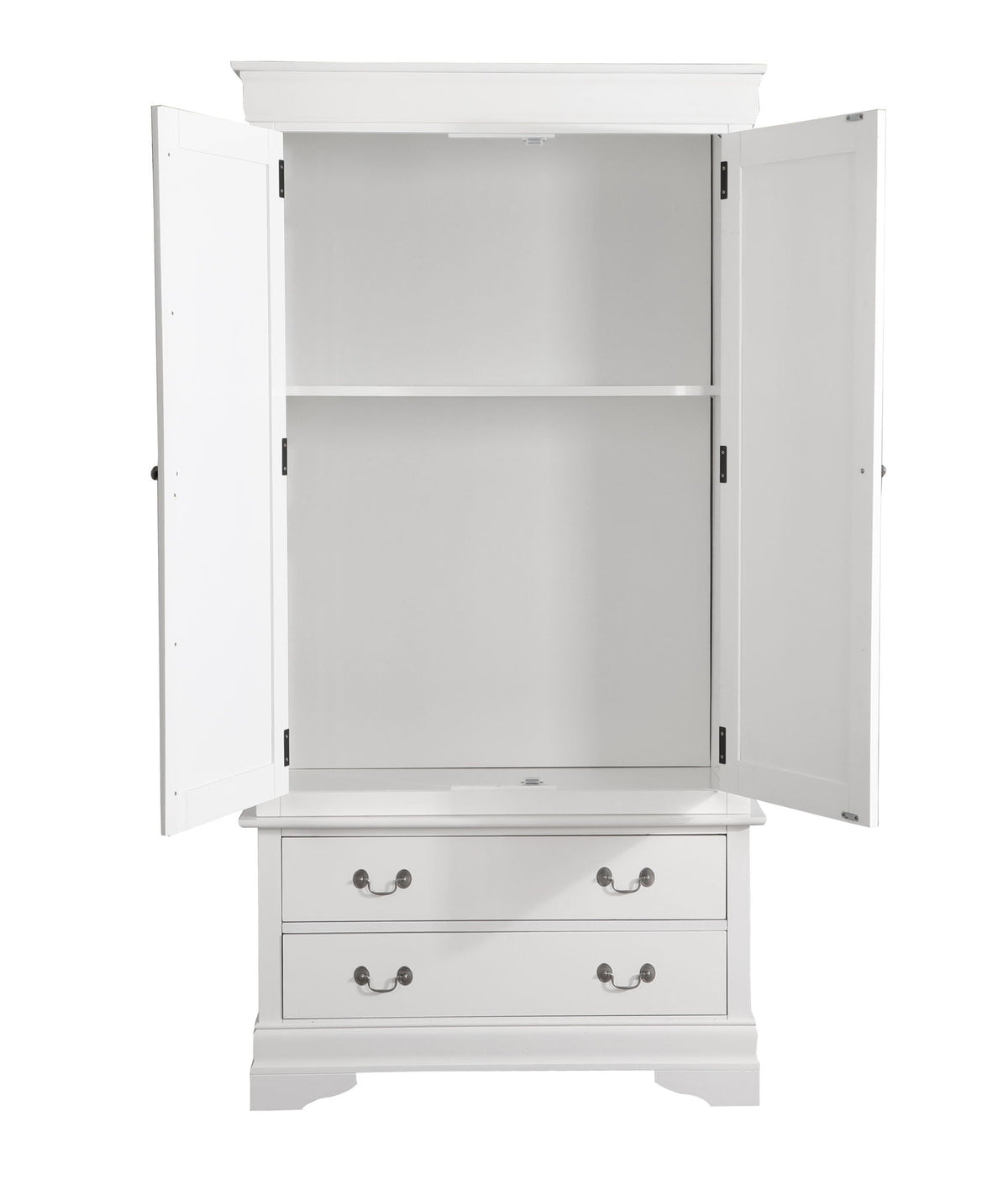 Traditional Armoire with Hanging Bar - Multiple Colors