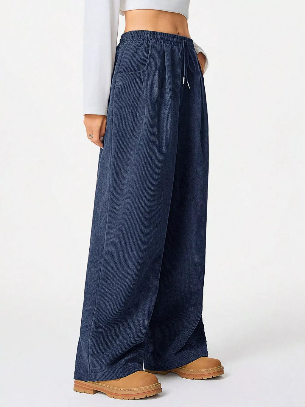 Corduroy Wide Leg Pants