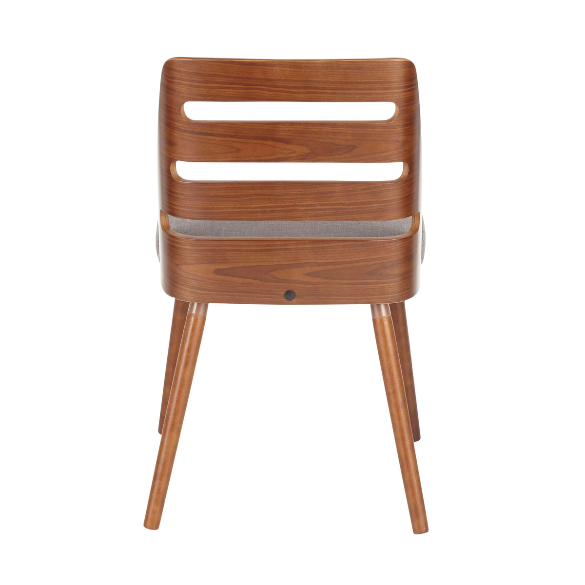 Mid Century Modern Dining Chair with Cushioned Seat - Light or Dark Brown
