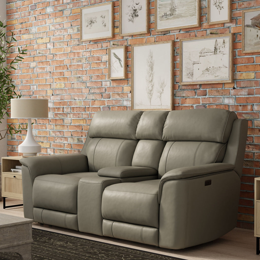 Dual Power Reclining Loveseat with Center Console - Multiple Colors