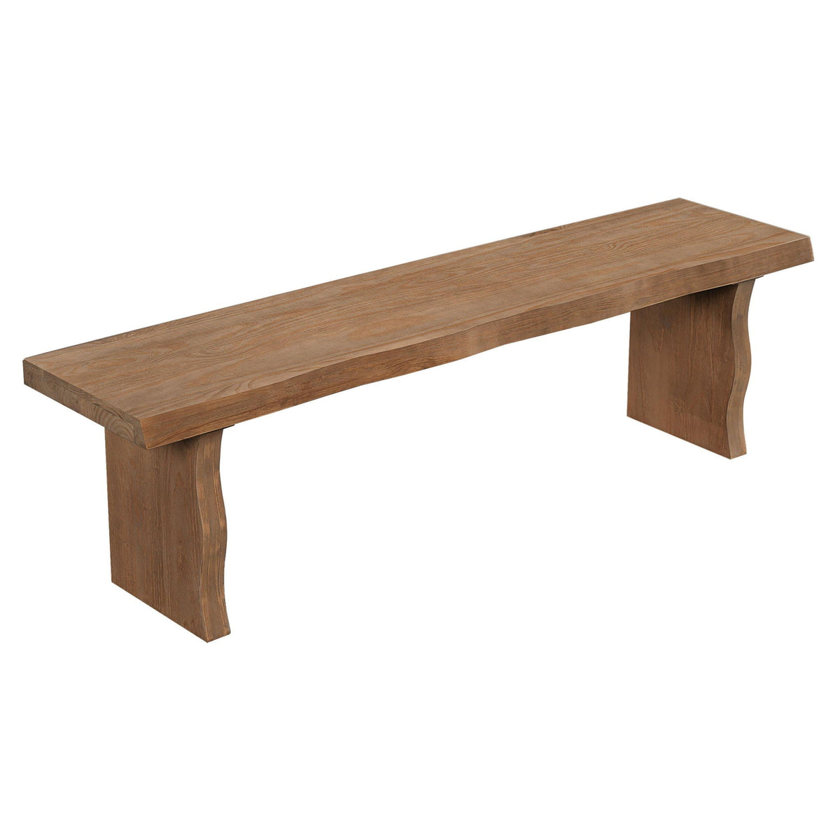 Pine Indoor Dining Bench Fits 3 People with Sturdy Construction - Natural Finish