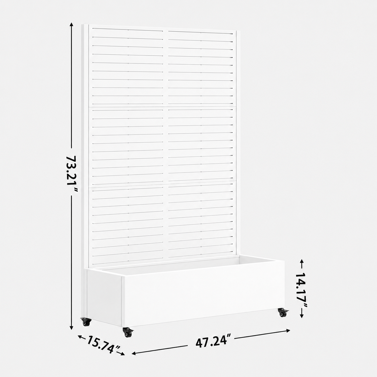 Metal Planter Box with Trellis - Galvanized Metal Garden Planter, White or Black