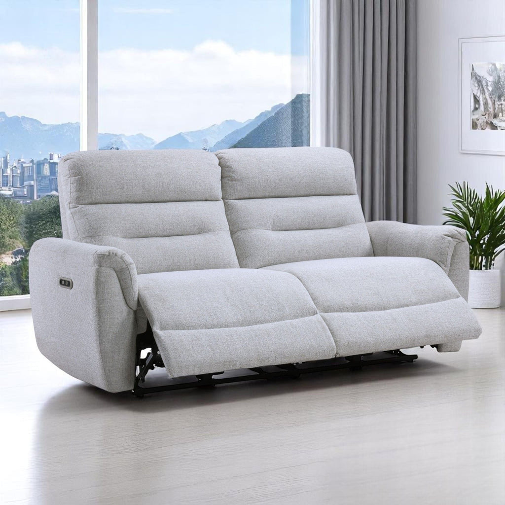 Power Motion Reclining Sofa with USB Port - Gray
