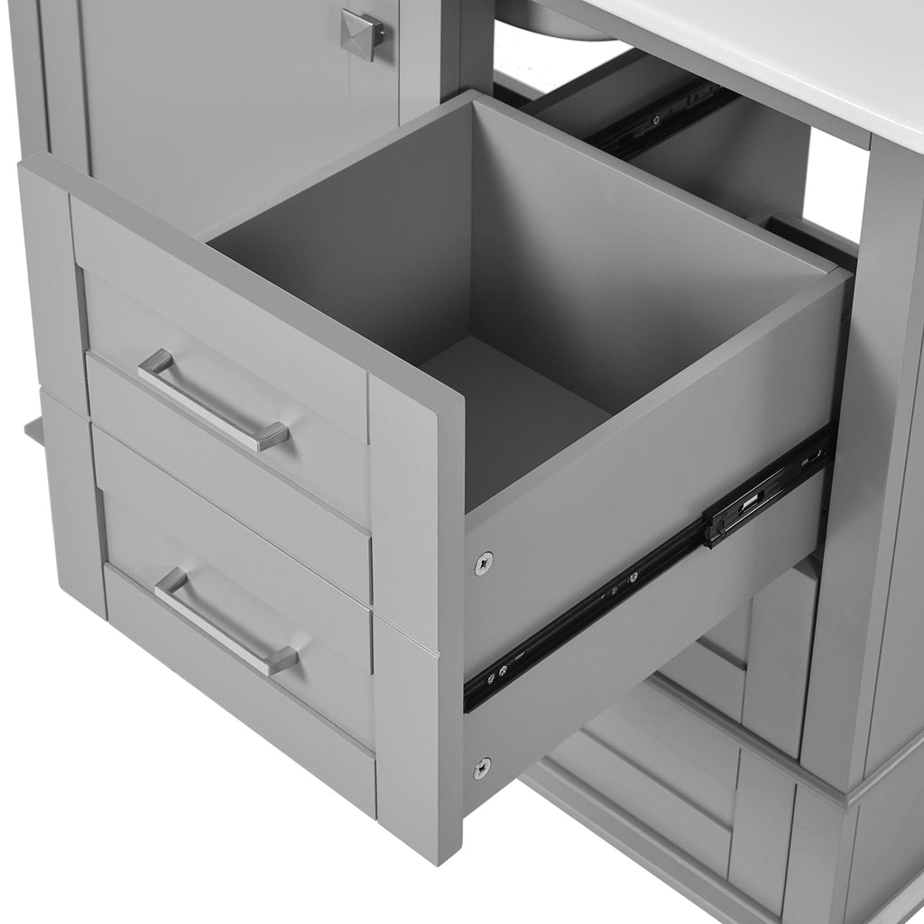 Traditional Bathroom Vanity Set with Soft Close Doors - Multiple Colors