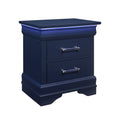 Charlston Nightstand with LED Lighting – Blue or White