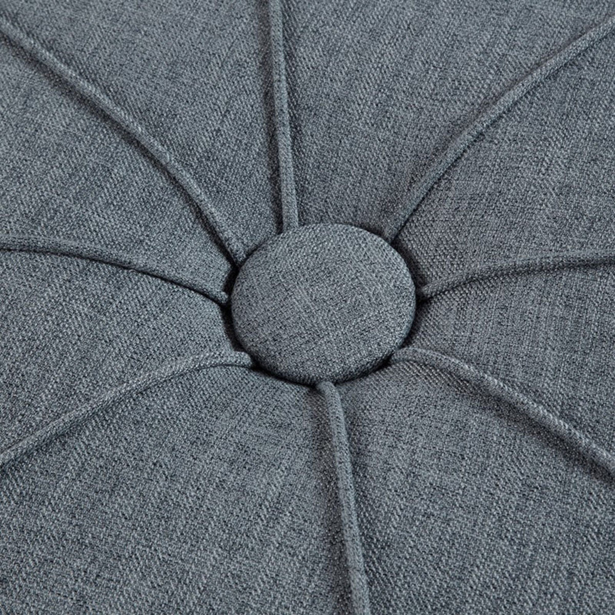 Large Cocktail Ottoman with Button Tufted Center - Blue or Beige