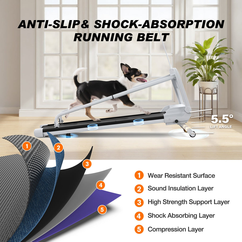 Quiet Smart Pet Treadmill with Adjustable Speed – For Small/Medium Dogs