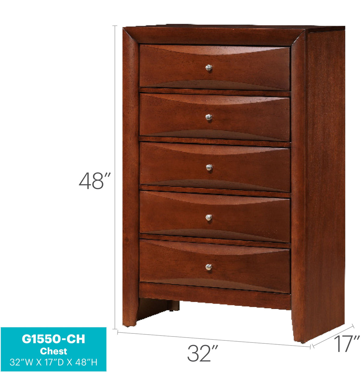 Accent Chest with Molded Resin Drawers - Multiple Colors