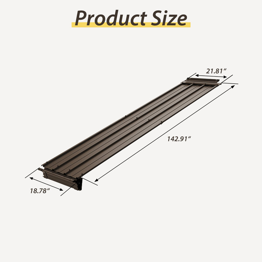 Gazebo Connector Kit for 12ft Width Wall-Mounted Gazebos with Durable Steel