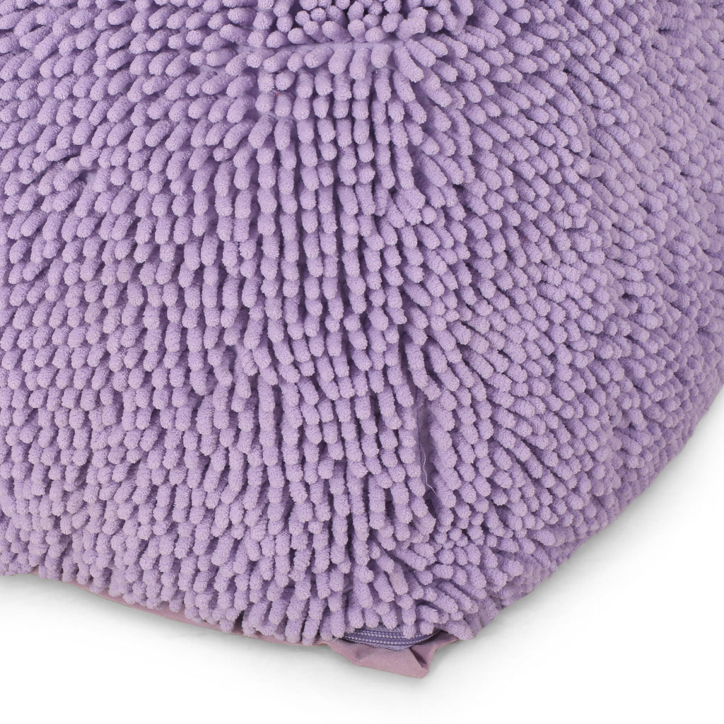 Spongy Square Pouf Soft Seating with Microfiber Cover - Multiple Colors