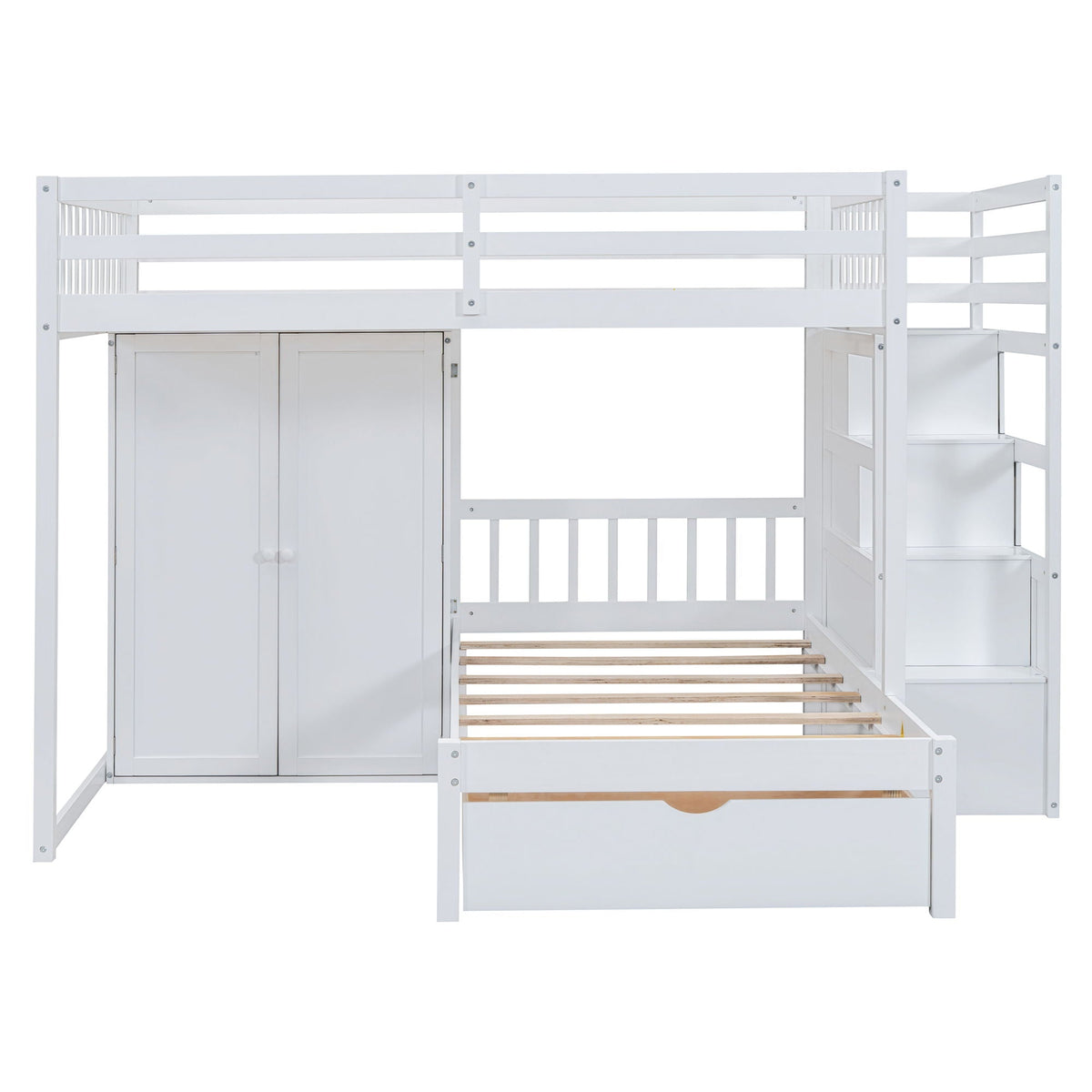Bunk Bed With Wardrobe, Drawers