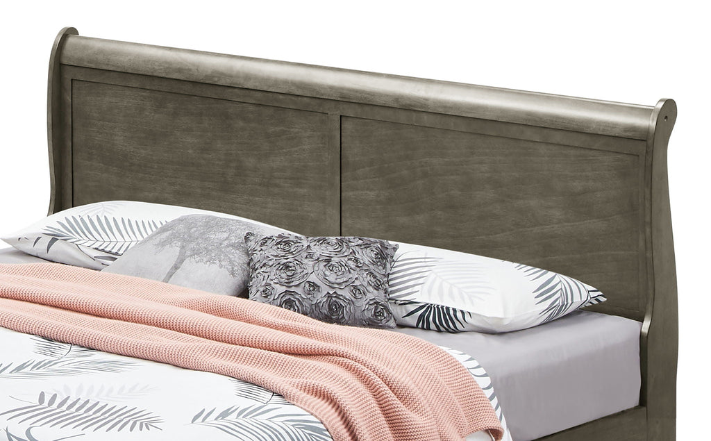 Upholstered Panel Sleigh Storage Bed with Dove Tail Drawers - Multiple Colors
