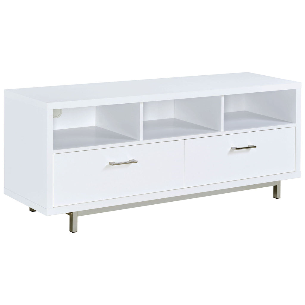 Casey 2-drawer Engineered Wood 60-inch TV Stand White