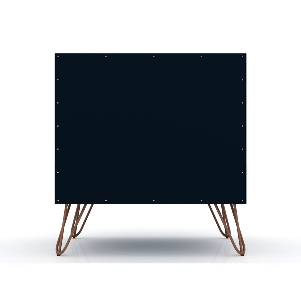 2 Drawer Nightstand with Durable Splayed Legs - Multiple Colors
