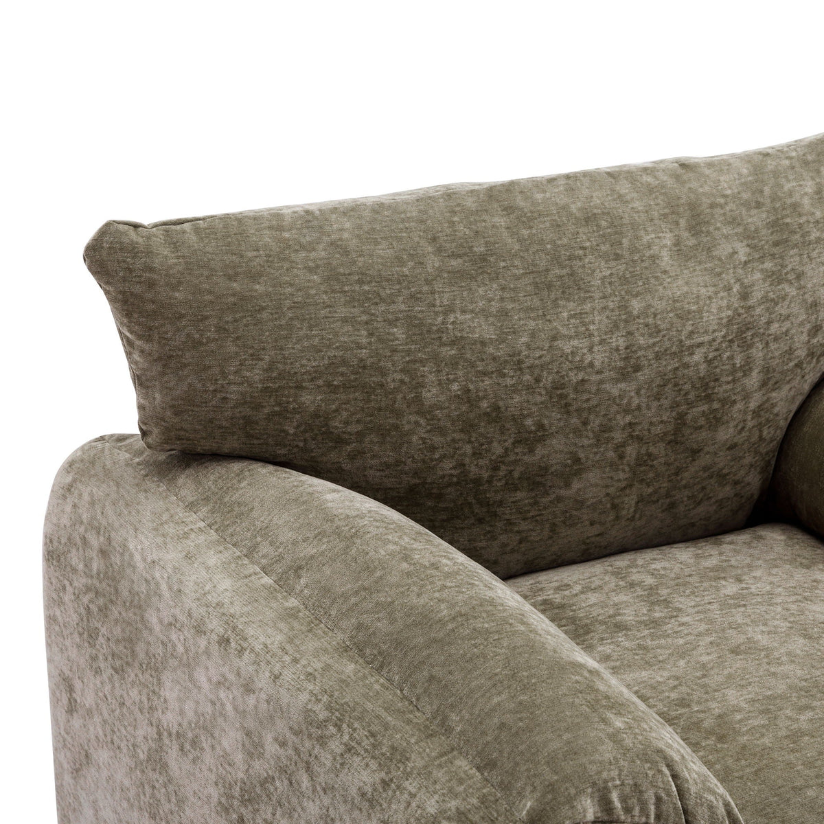 Oversized Accent Single Sofa Lounge Chair with Stain-Resistant Chenille - Matcha Green