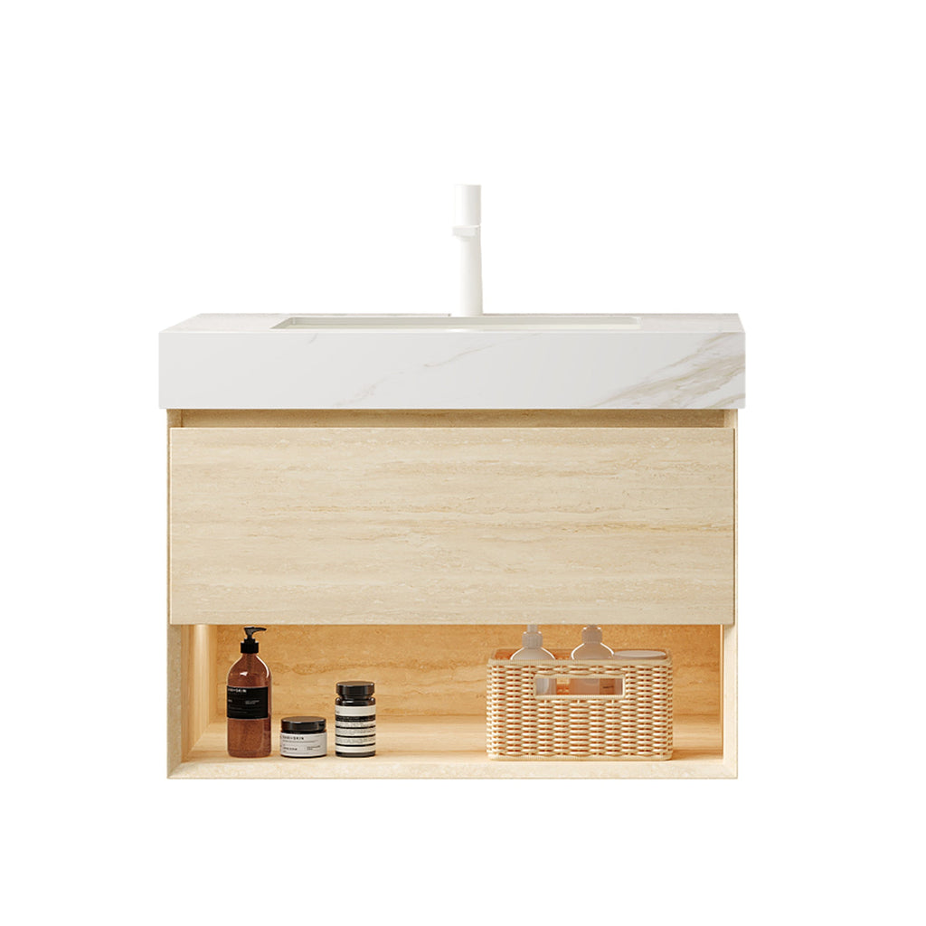 Frigga 30" Bathroom Vanity & Sink with Storage Cabinet - Oak