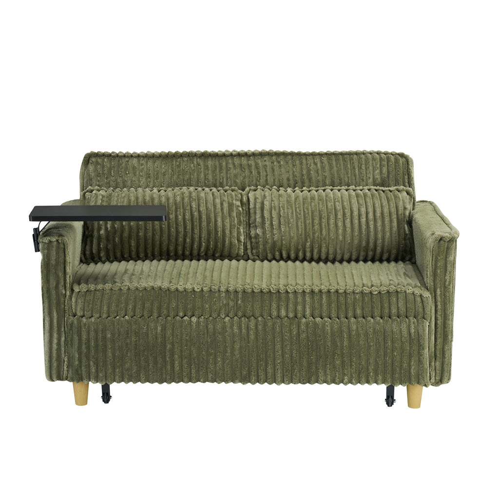 Pull Out Sofa With Movable Tabletop and USB Ports - Multiple Colors