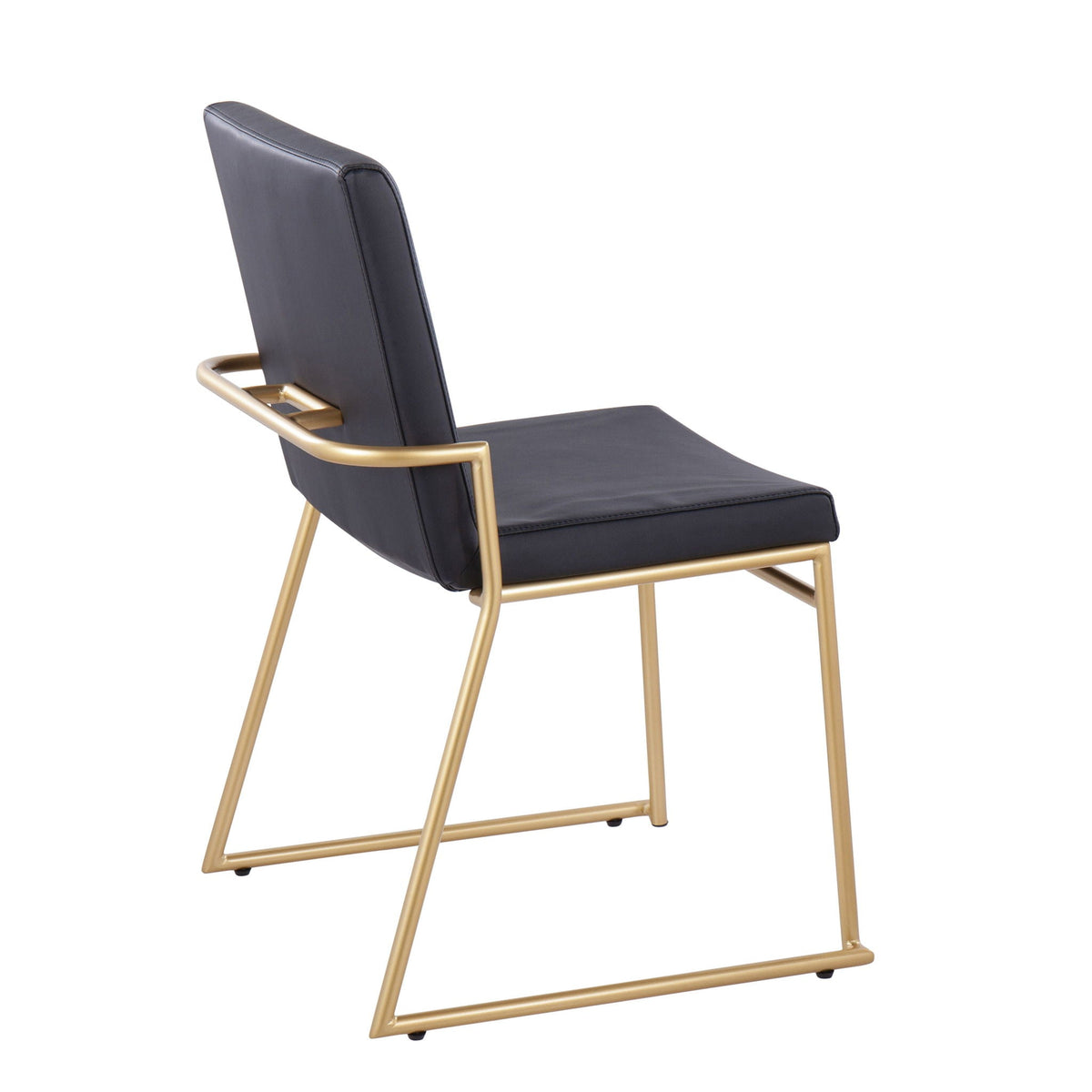 Dutchess Contemporary Dining Chair Set with Metal Frame - Dark Gray or Black