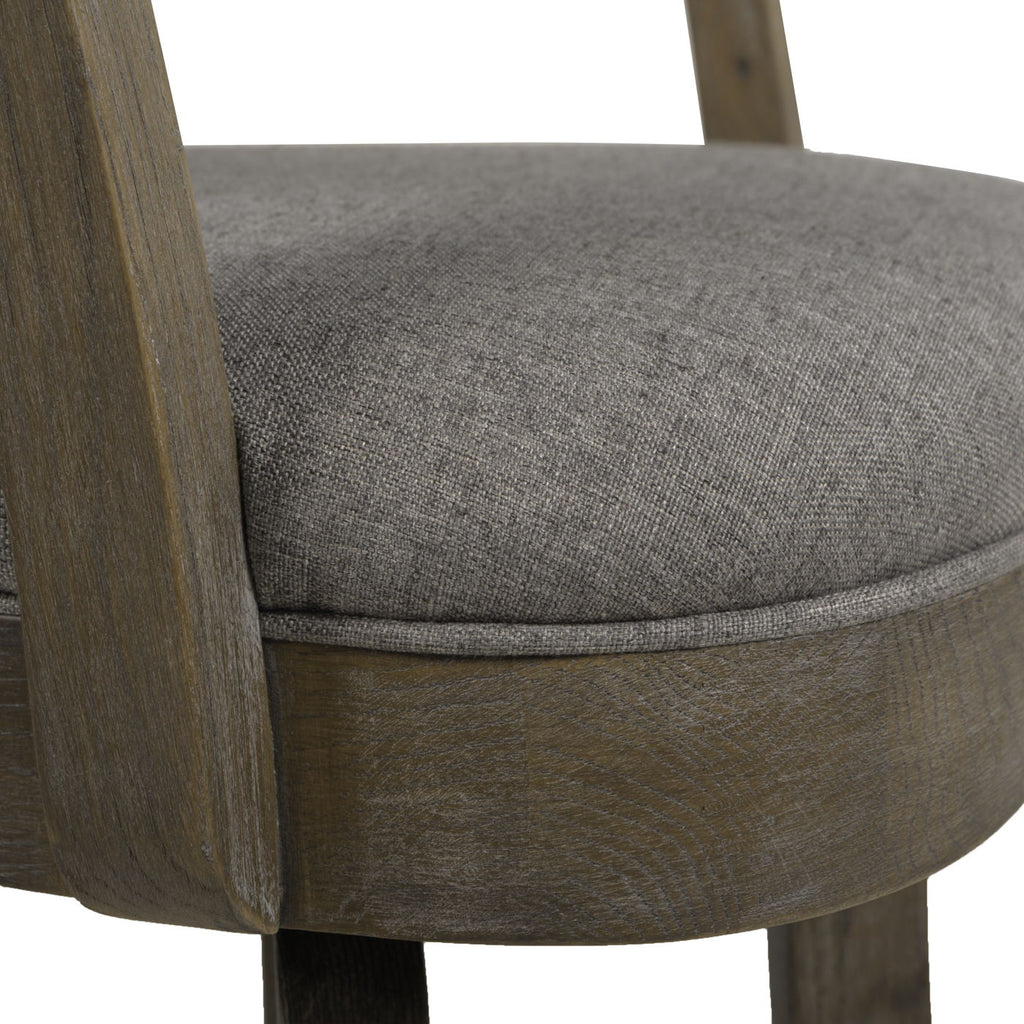 Swivel Counter Height Bar Stool with High Backrest and Solid Hardwood - Multiple Colors