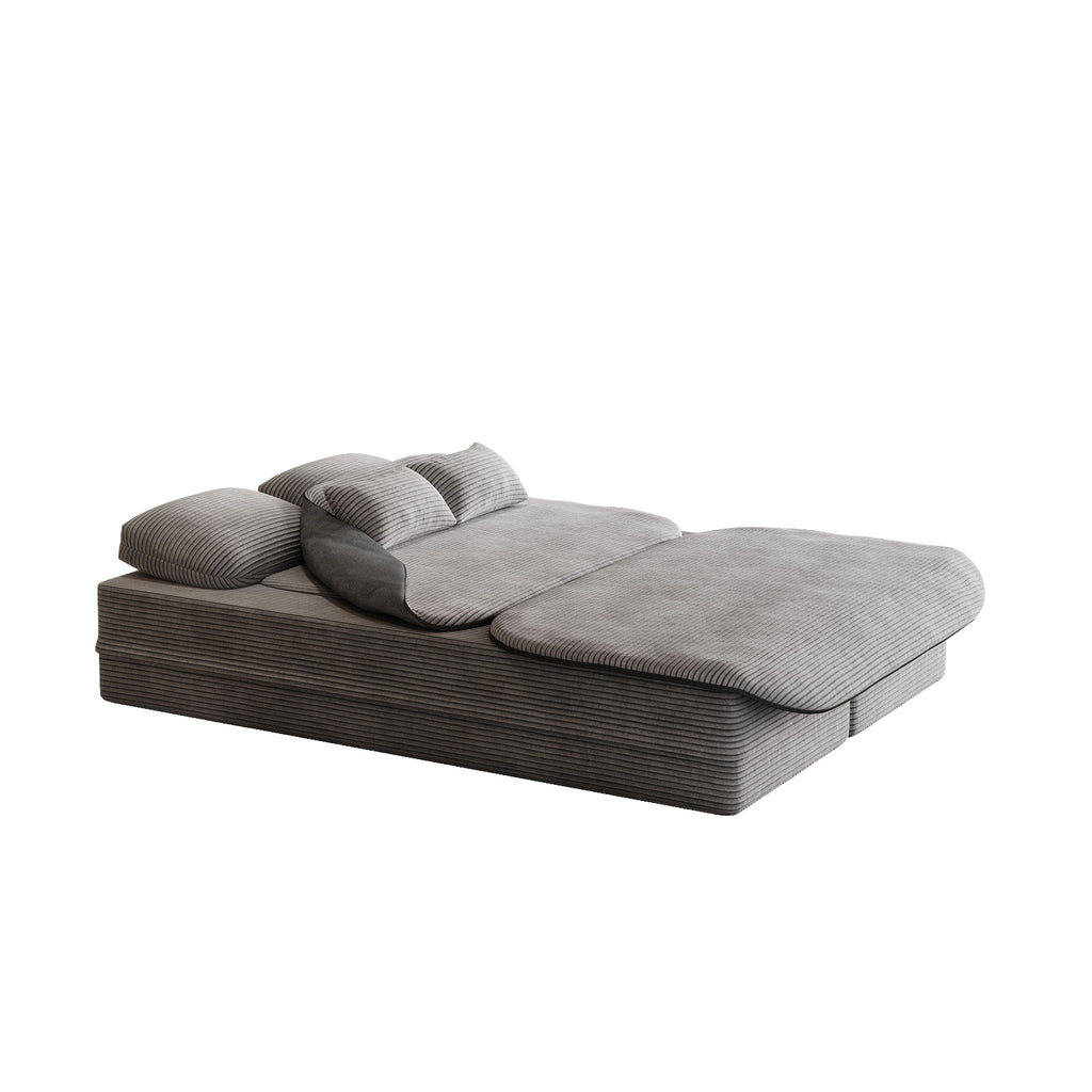 2 In 1 Foldable Sofa Bed with Multi Functional Blanket - Futon Sofa